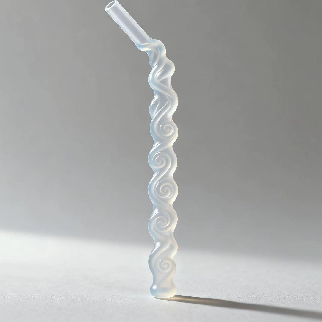 Handmade silicone straws are environmentally friendly, sustainable and easy to carry