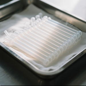 Conveying silicone straw uses the characteristics of silicone to stably convey liquid or gas media