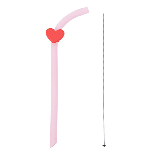 Creative silicone straw, safe, harmless and interesting decoration