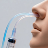 Nasal feeding silicone straws establish a nutrition delivery channel for patients who cannot eat through the mou