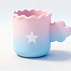 Creative gift silicone cup with both drinking water and creative decoration