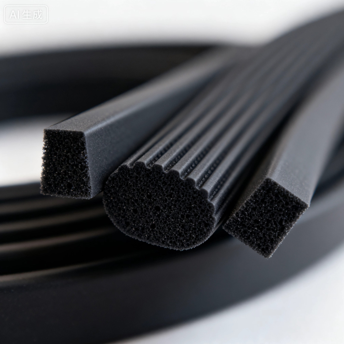 Lamp silicone foam strip sealed buffer heat insulation