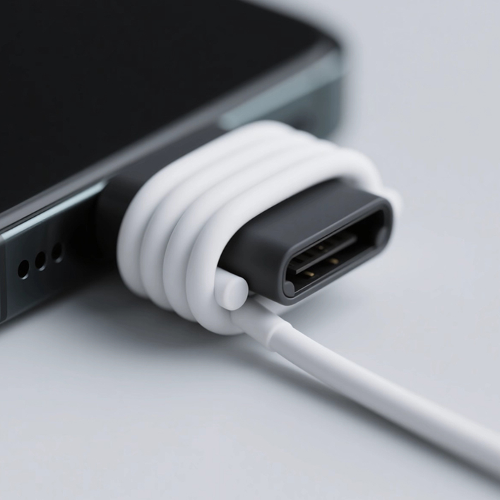 Charging port silicone sealing cable buffer protection insulation safety