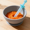 Baby feeding silicone straw assists babies to ingest fluid supplemental food safely and conveniently