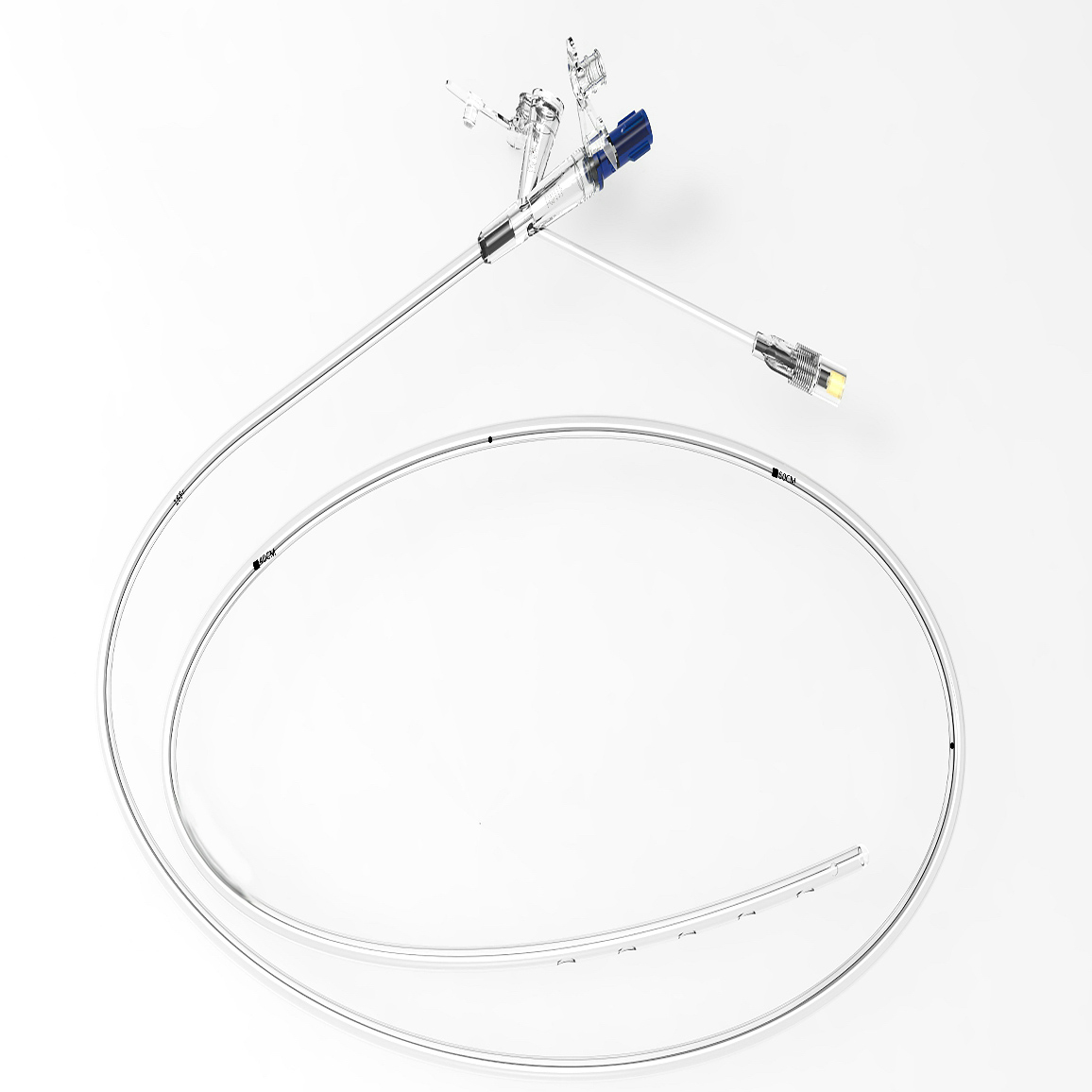 Nasal feeding silicone straws establish a nutrition delivery channel for patients who cannot eat through the mou