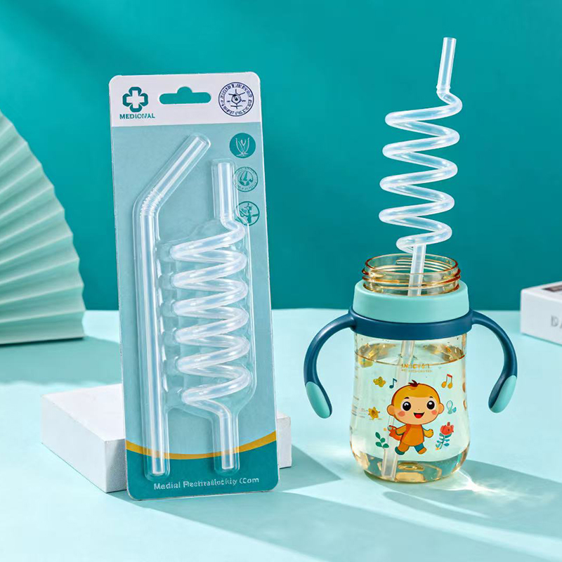Creative silicone straw, safe, harmless and interesting decoration