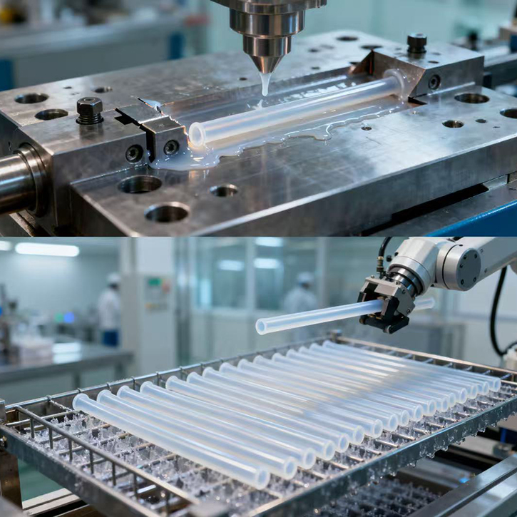 Industrial-grade silicone straws convey all kinds of fluid media with environmental resistance and corrosion resistance