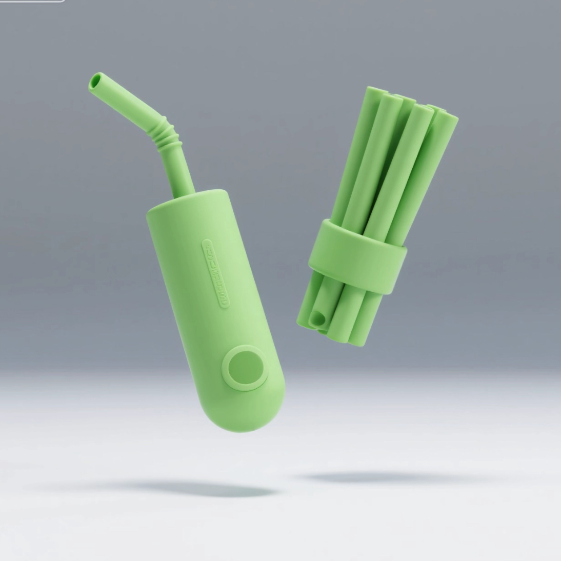 Conception de paille en silicone pour verres portables